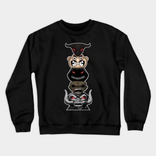 Totem of the Metal Mascots (Outlined) Crewneck Sweatshirt